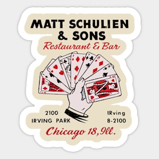 Schulien's Restaurant Sticker